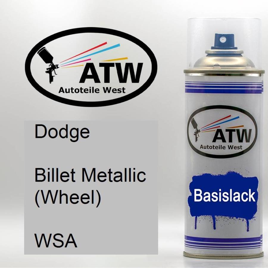 Dodge, Billet Metallic (Wheel), WSA: 400ml Sprühdose, von ATW Autoteile West.